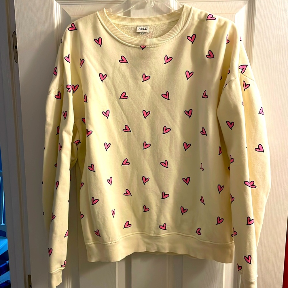 Kule Heart Print Sweatshirt